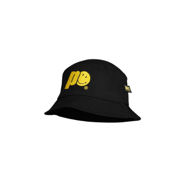 Prince x Smiley Hut Bob Logo (Baumwolle) schwarz - 1 Stück